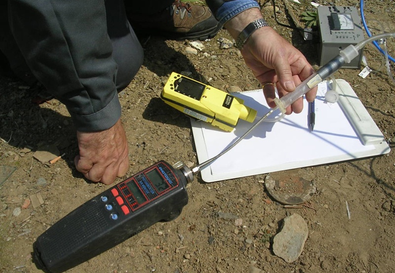 Kontrolle der Porenluft