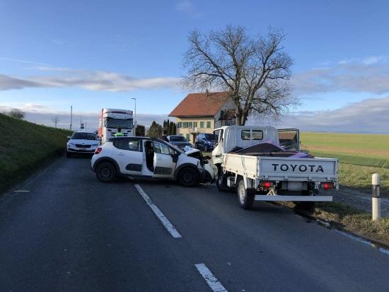 Accident circulation avec 3 blessés à Prez-vers-Noréaz