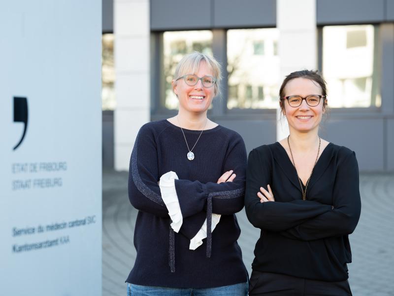 Dr. Barbara Grützmacher und Dr. Stéphanie Boichat Burdy