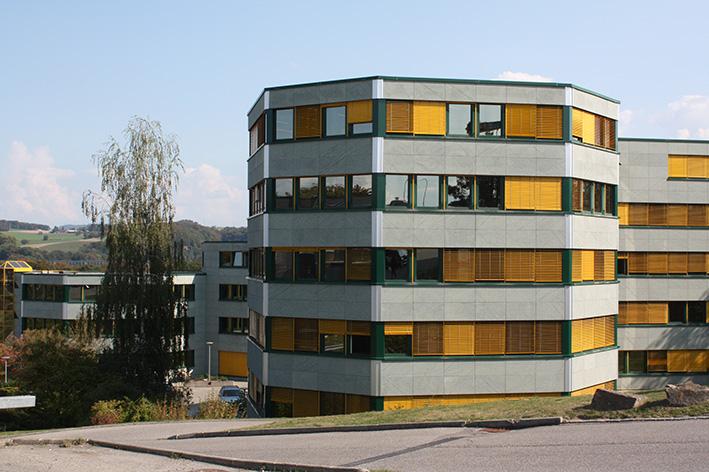 Le bâtiment du SPoMi à Granges-Paccot