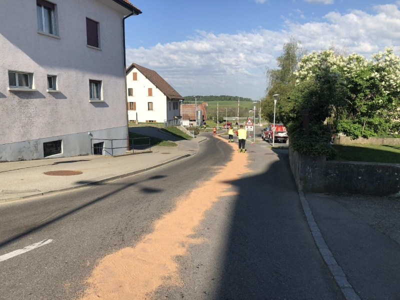 Perte d’hydrocarbure à Semsales