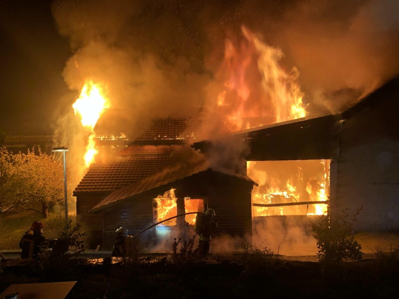 Incendie à Neirivue