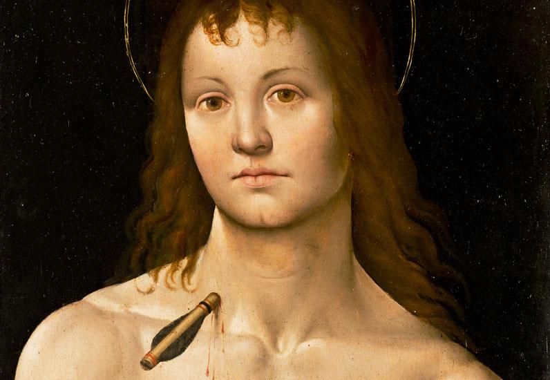 Peintre italien, saint Sébastien, vers 1500-1510