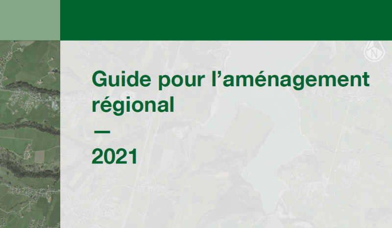 Couverture Guide pour l'aménagement régional
