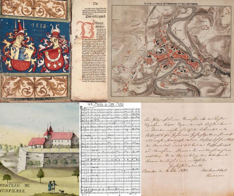 Manuscrits, incunables et archives de la Bibliothèque cantonale et universitaire Fribourg