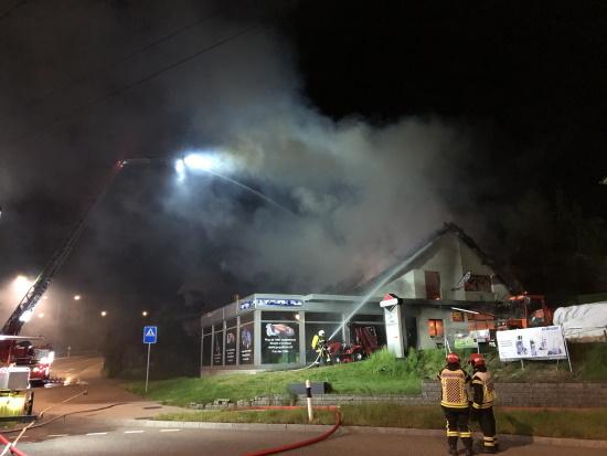 Incendie d’une entreprise à Givisiez/Brand eines Betriebs in Givisiez