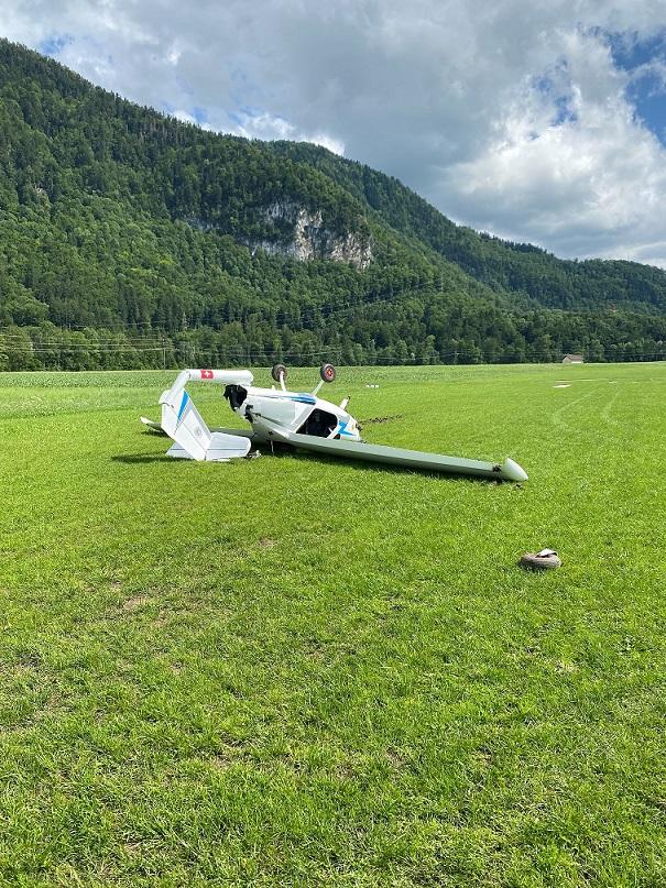 Accident d'avion à Epagny/Flugzeugunfall in Epagny