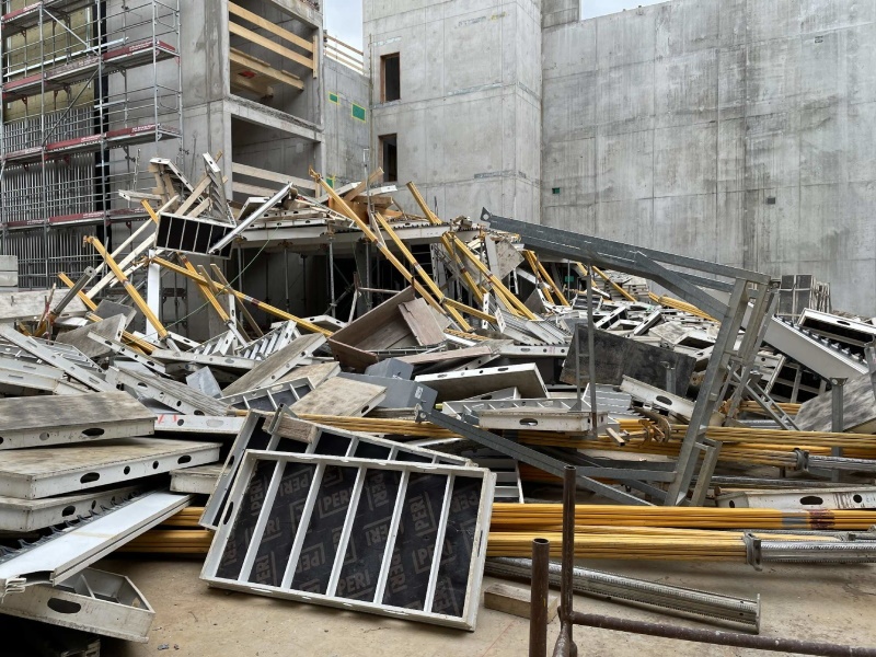 Accident de travail à Romont avec une personne blessée / Arbeitsunfall mit einer verletzten Person in Romont