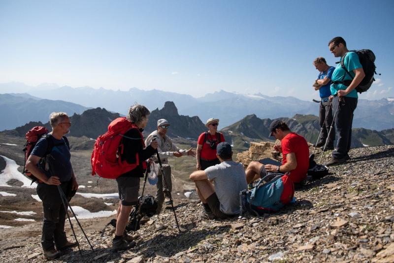 Participants à l’excursion dans les sédiments profonds de l’océan alpin, aux Becs de Bosson