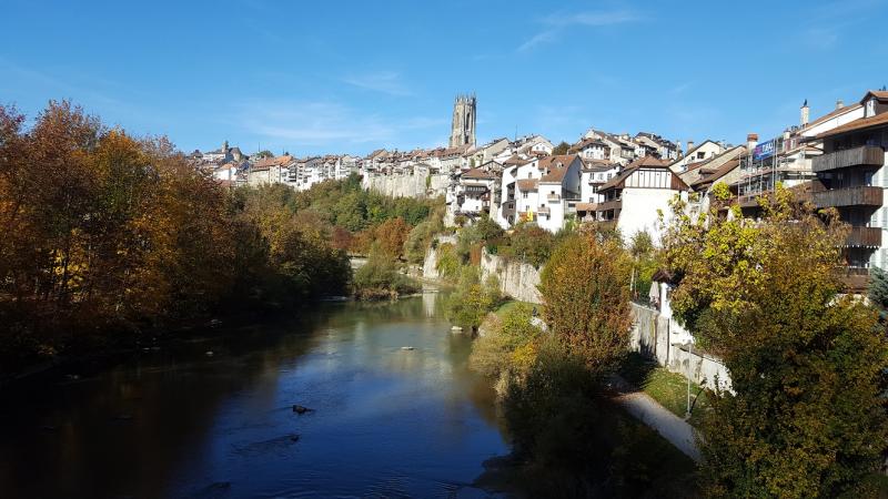 Le paysage de la ville de Fribourg