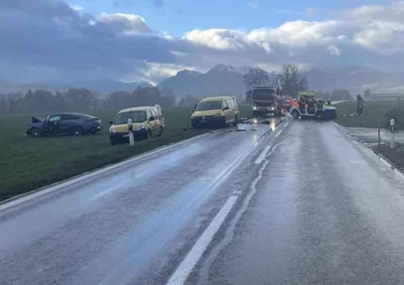 Accident de la circulation à Vuippens / Verkehrsunfall mit zwei Verletzten in Vuippens