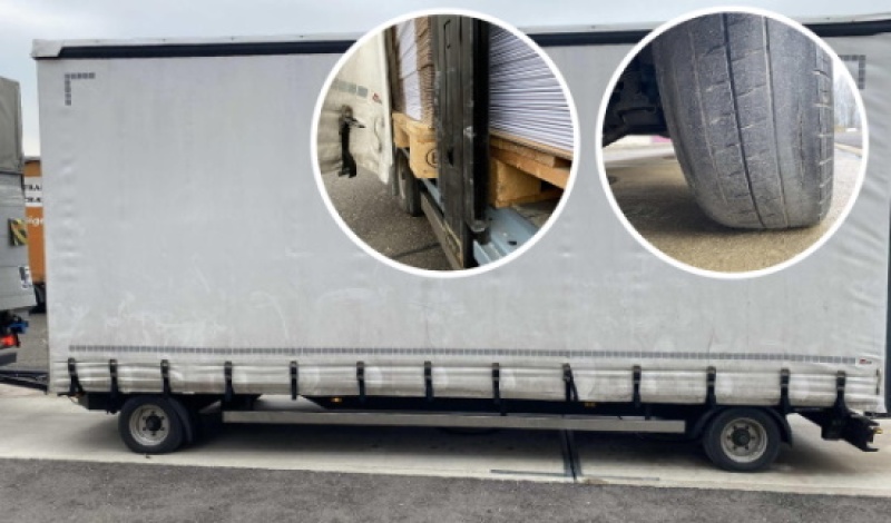 Train routier Domdidier / Lastzug in Domdidier