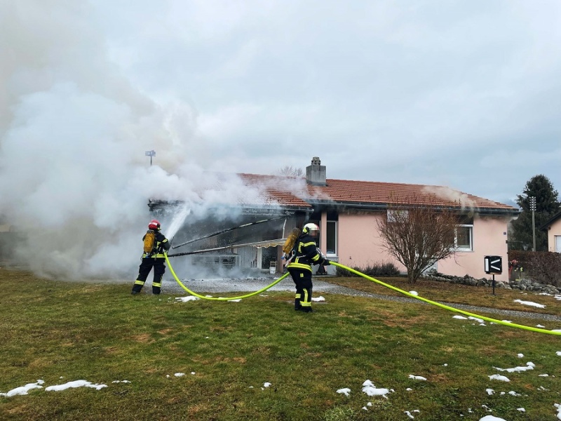 Incendie d'une maison à Bulle