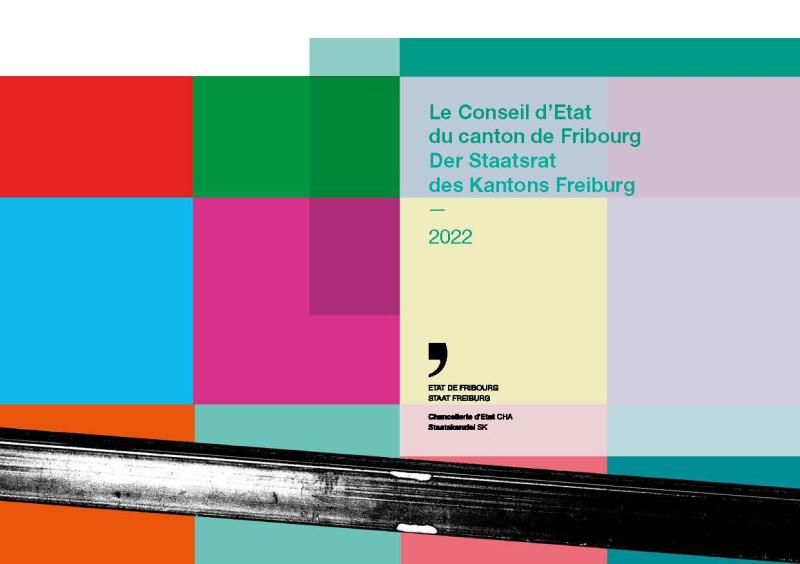Page de couverture de la brochure de présentation du Conseil d'Etat 2022