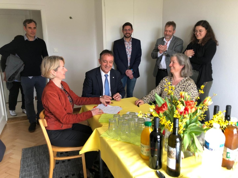 Unterzeichnung Leistungsauftrag Banc Public, 17. März 2022 