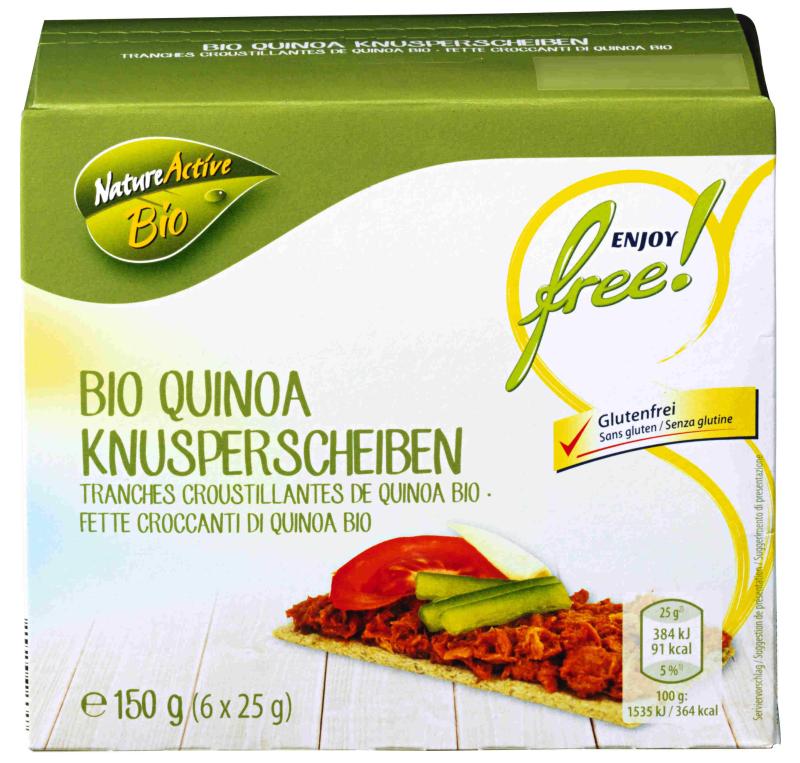 Ethylenoxid wurde in Bio- Knusperscheiben, Bio-Quinoa glutenfrei gefunden.