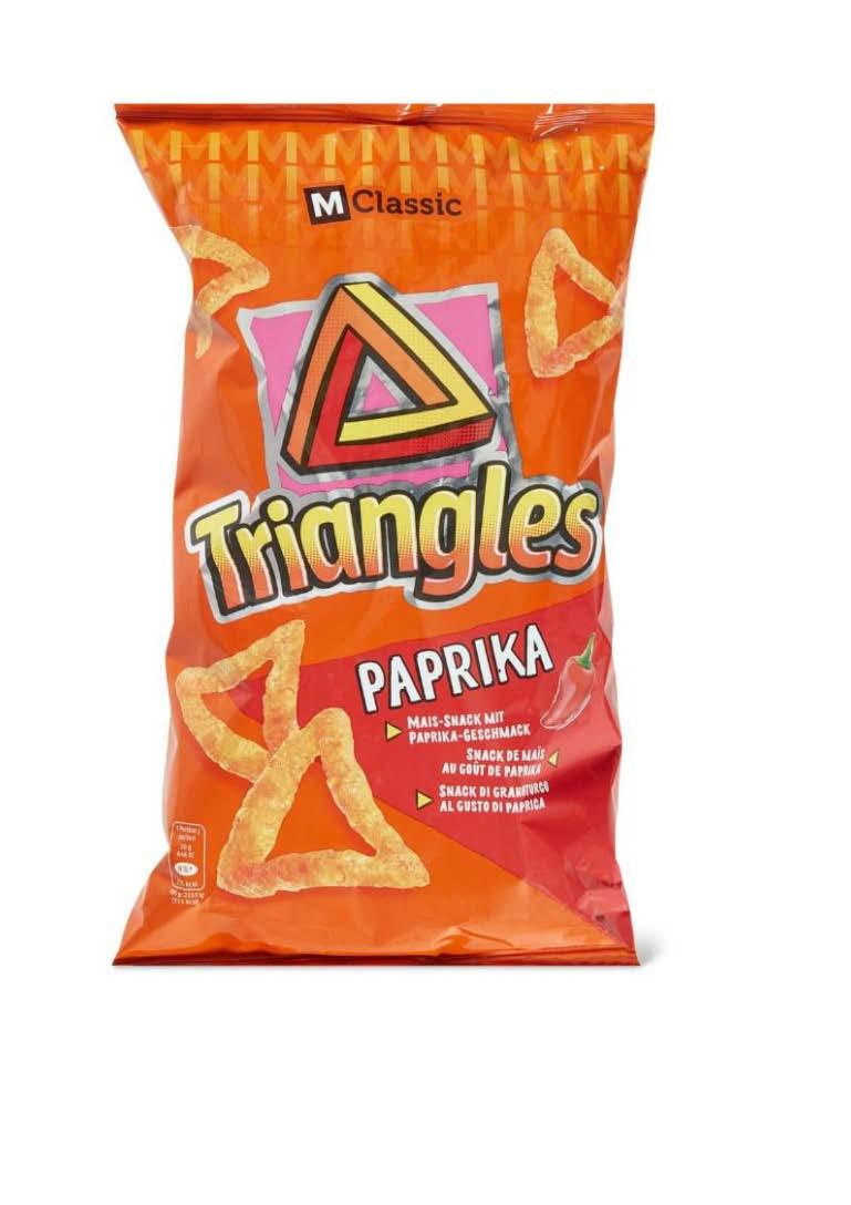 image d'un emballage de Triangles Paprika M-Classic