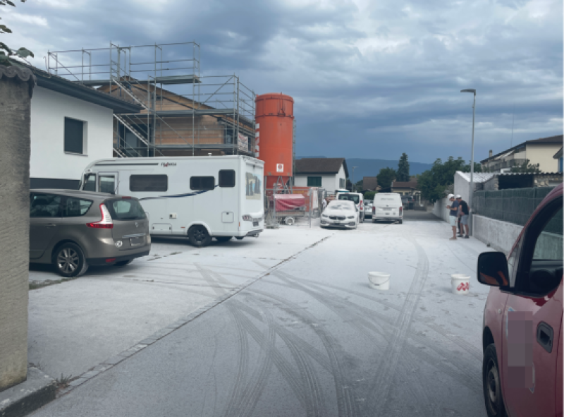 Incident sur un chantier à Estavayer-le-Lac