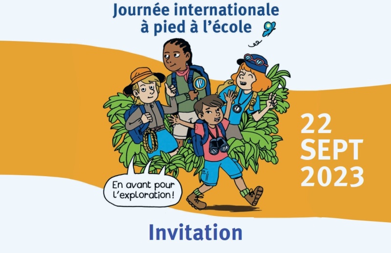 Journée internationale à pied à l'école