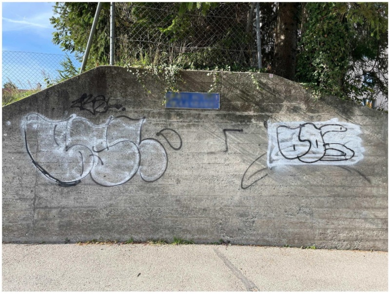 Tags et graffitis à Romont