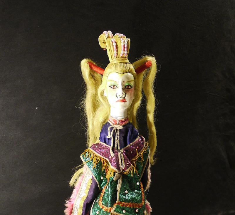Un exemplaire de l’importante collection du Musée suisse de la marionnette.