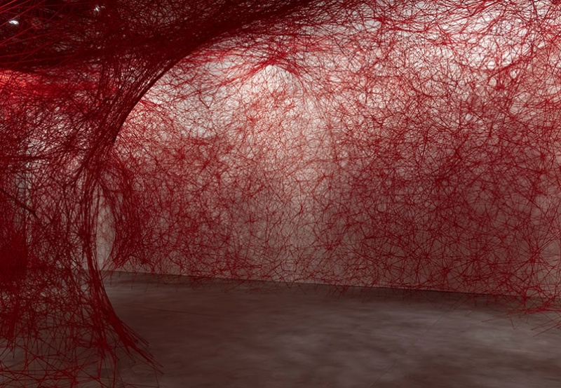 Chiharu Shiota, Between Worlds, 2024