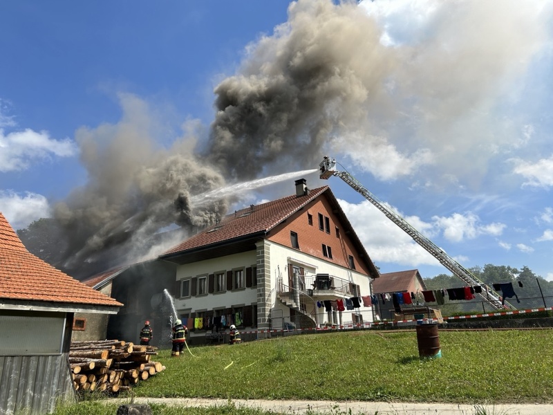 23.08.2025 Incendie de fourrage à Vuarmarens