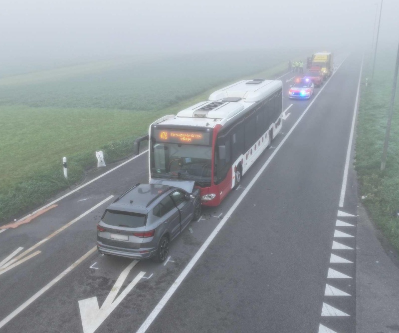 Accident de la circulation à Lussy