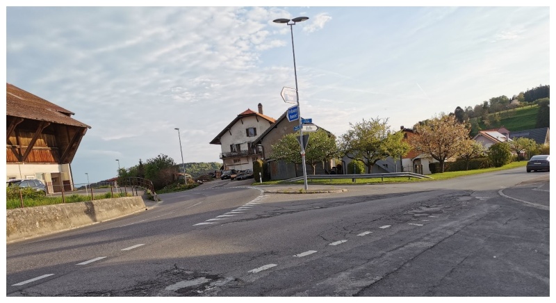 Photo d'un carrefour à Bouloz