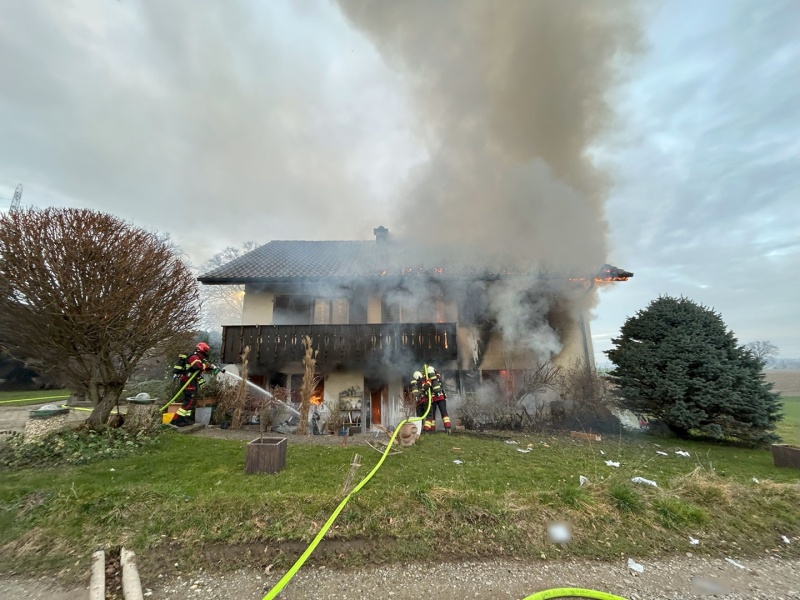Incendie d'une maison à Guin