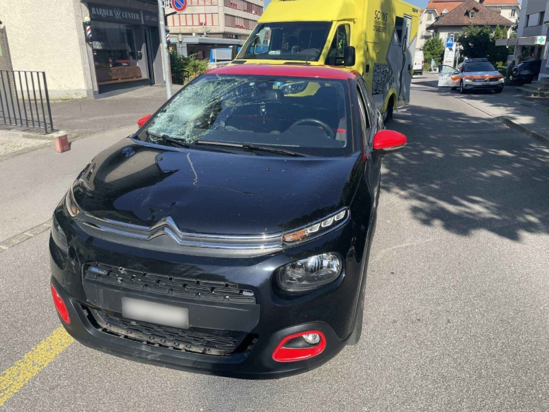 2ème accident à Guin / Zweiter Unfall in Düdingen