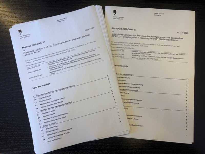 Entwurf des Gesetzes zur Änderung des Raumplanungs- Baugesetzes RPBG 2