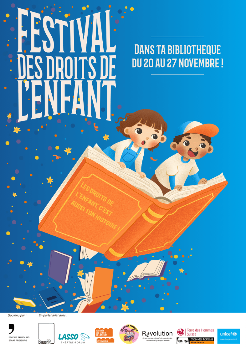 Affiche festival des droits de l'enfant