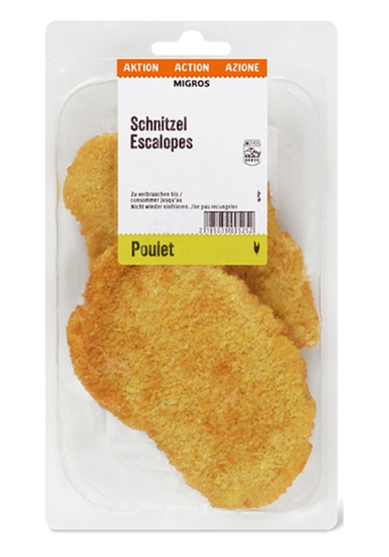 Pouletschnitzel von Migros