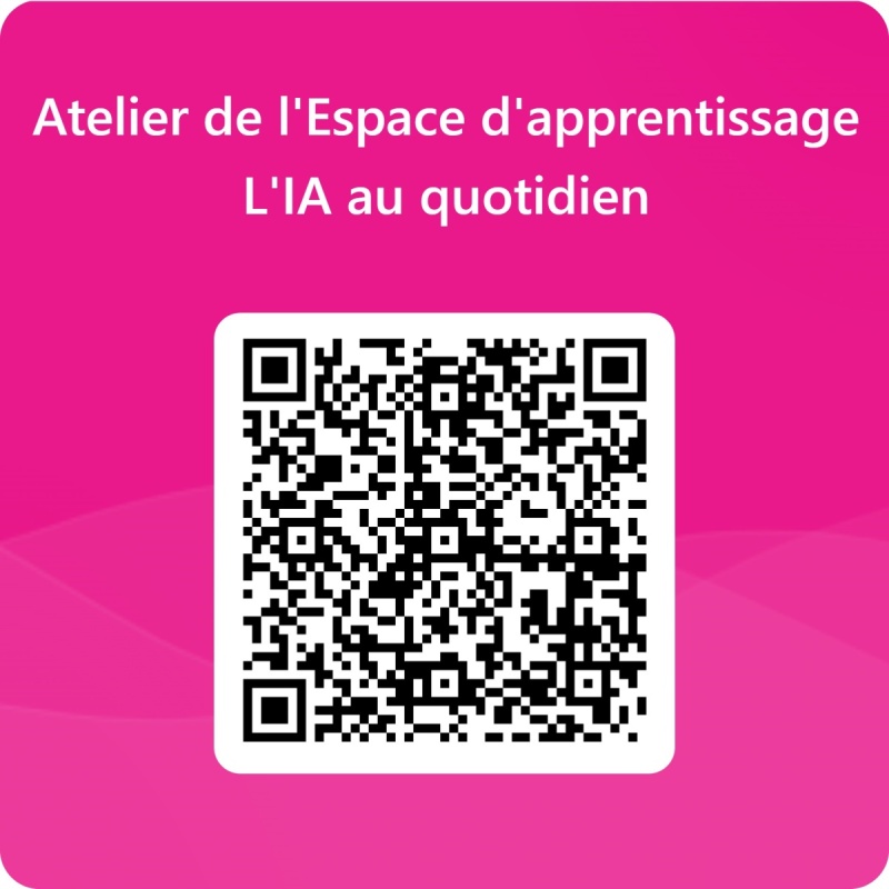 Atelier Espace apprentissage - Atelier IA