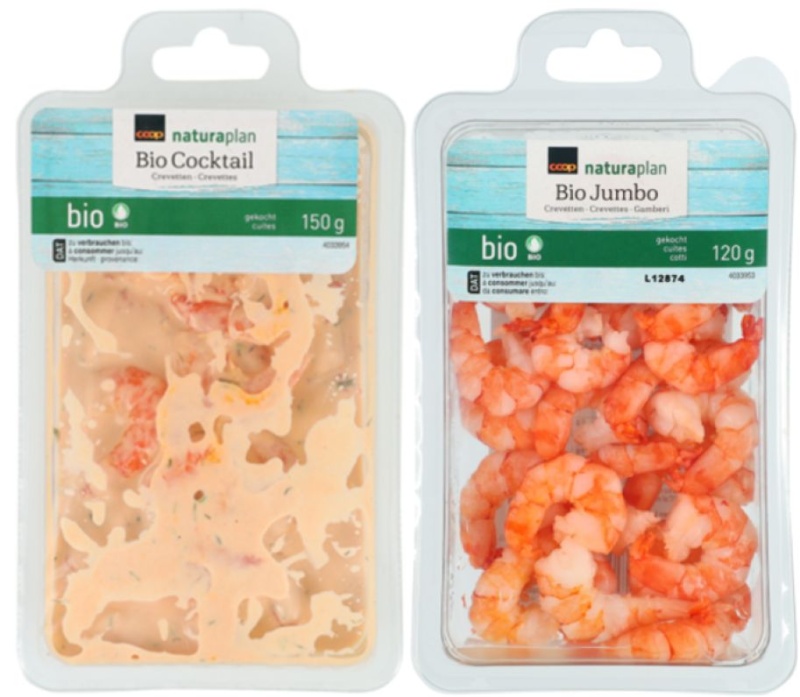 crevettes Jumbo bio et cocktails de crevettes bio de Coop Naturaplan