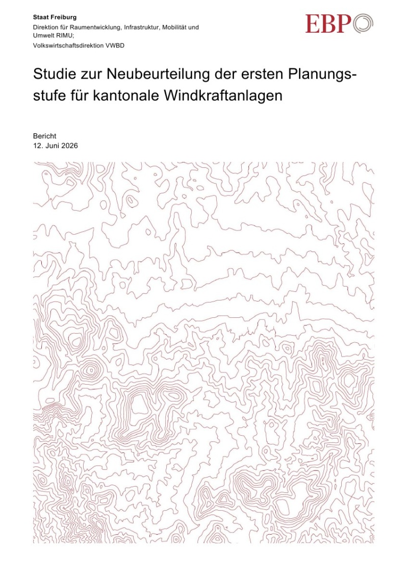 Studie zur Neubeurteilung der ersten Planungs- stufe für kantonale Windkraftanlagen