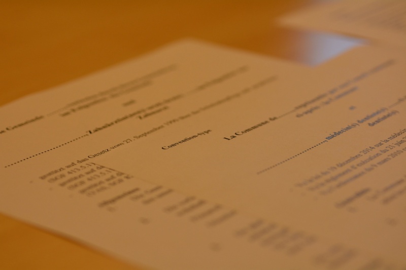 Convention-type et règlement-type du Service dentaire scolaire