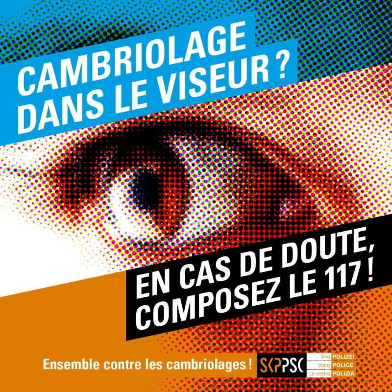 Prévention contre les cambriolages : la Police cantonale appelle à la vigilance